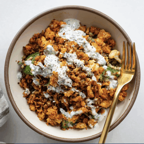 Buffalo Cauliflower Bowl